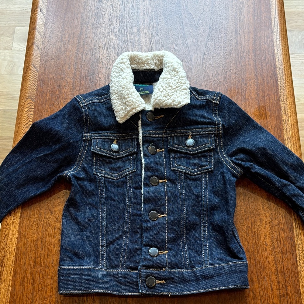 Oshkosh Genuine Kids Sherpa/Jean Jacket 2T A+++ Condition Unisex
